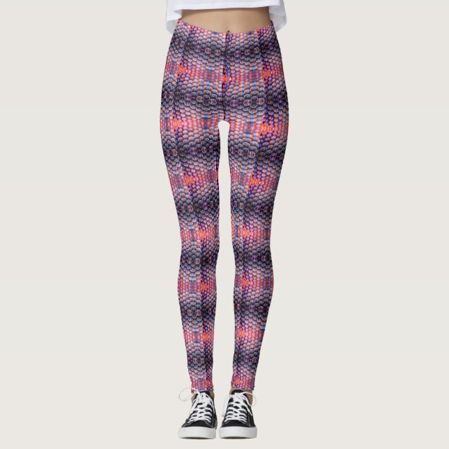 Colourful Beehive Leggings (Front)