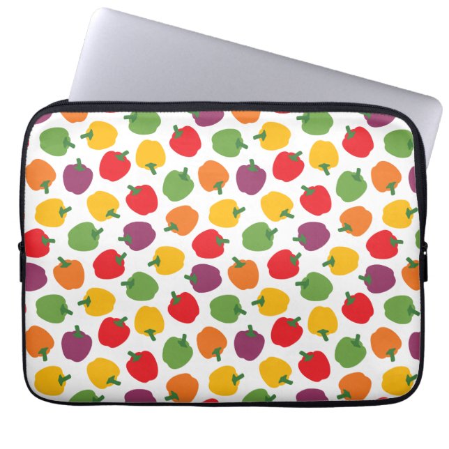 Colourful Bell Peppers Laptop Sleeve (Front)