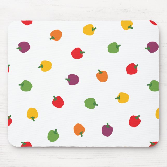 Colourful Bell Peppers Mouse Pad (Front)