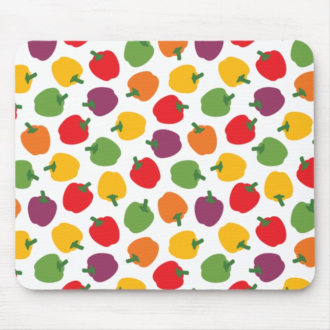 Colourful Bell Peppers Mouse Pad (Front)