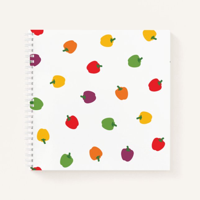 Colourful Bell Peppers Notebook (Front)