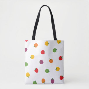 Colourful Bell Peppers Tote Bag