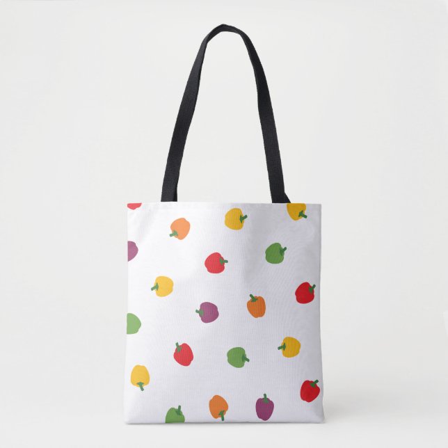 Colourful Bell Peppers Tote Bag (Front)
