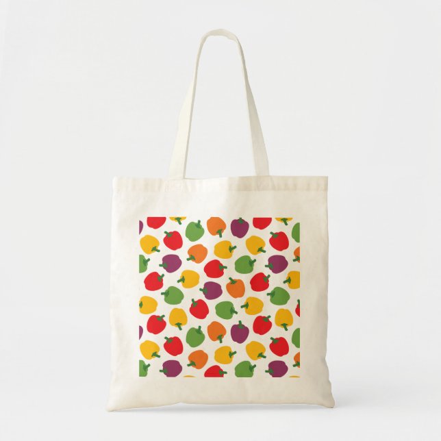 Colourful Bell Peppers Tote Bag (Front)