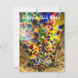 Colourful Bellagio Ceiling Postcard