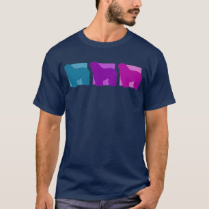 Colourful Bergamasco Silhouettes T-Shirt