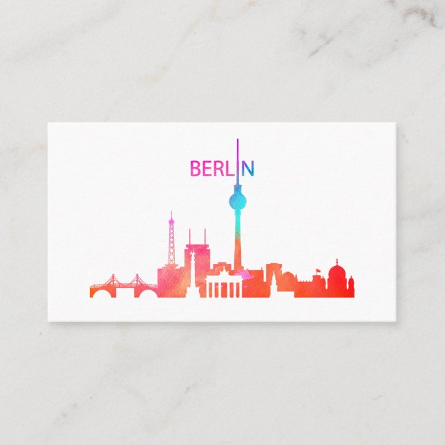 Colourful Berlin Business Card (Front)