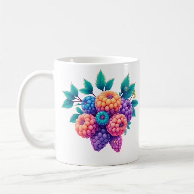 Colourful berries coffee mug (Left)