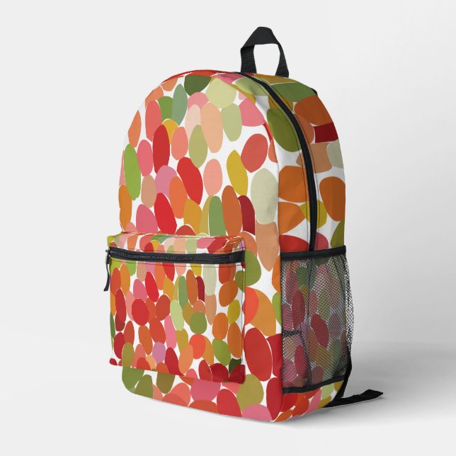 Colourful Berries Fruit  Printed Backpack (Back Corner Right)
