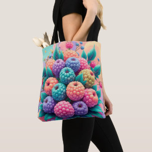 Colourful berries tote bag