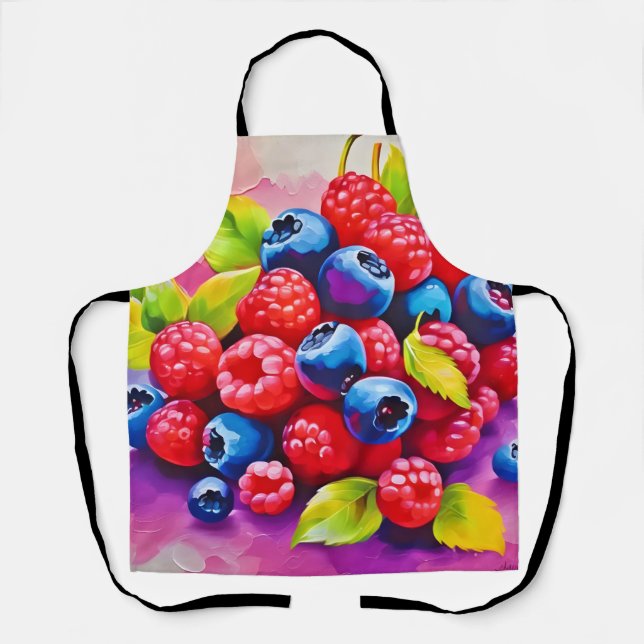 Colourful Berry Feast Apron (Front)