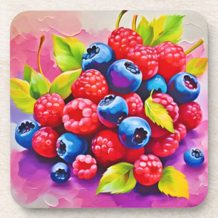 Colourful Berry Feast Coaster