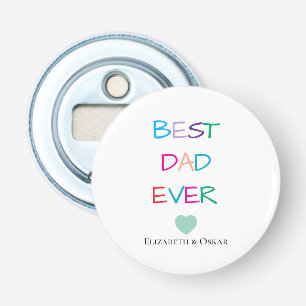 Colourful "Best Dad Ever" – Fun & Heartfelt Gift Bottle Opener