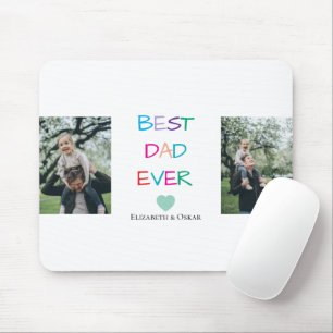 Colourful "Best Dad Ever"  – Fun & Heartfelt Gift  Mouse Pad