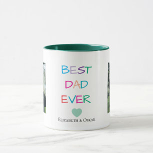 Colourful "Best Dad Ever" – Fun & Heartfelt Gift Mug