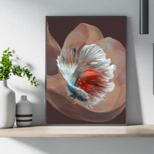 Colourful betta Poster