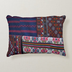 Colourful Bhutan Textiles Decorative Cushion