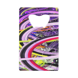 Colourful Bicycle Tires Bottle Opener