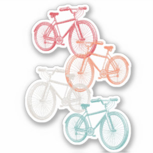 Colourful bicycles