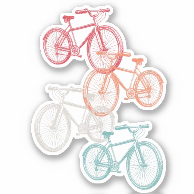 Colourful bicycles (Front)