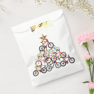 Colourful Bicycles Christmas Tree Ornament Gifts Favour Bag