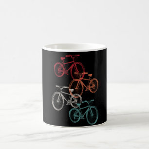 Colourful bicycles coffee mug