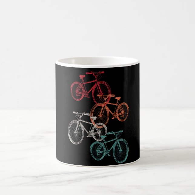 Colourful bicycles coffee mug (Center)