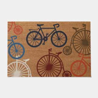 Colourful Bicycles Doormat | Bikeoholic Doormat 