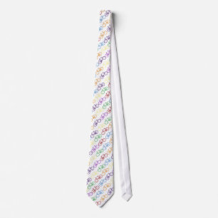 Colourful bicycles tie