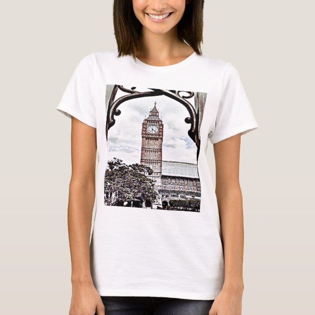Colourful Big Ben T-Shirt (Front)