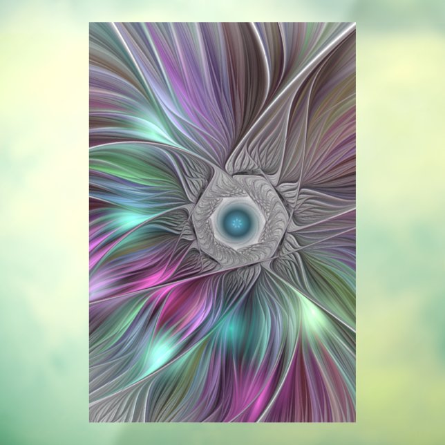 Colourful Big Flower Abstract Trippy Fractal Art (Sheet 3)