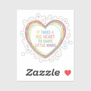 Colourful 'Big Heart Little Minds' Teacher Appreci