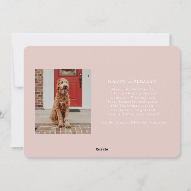 Colourful Big Joy Christmas Card (Back)