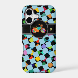 colourful bike geometric pattern