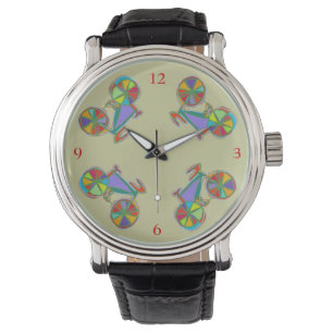 colourful biker hour watch