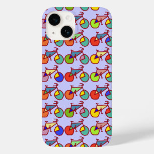 colourful bikes pattern Case-Mate iPhone 14 case