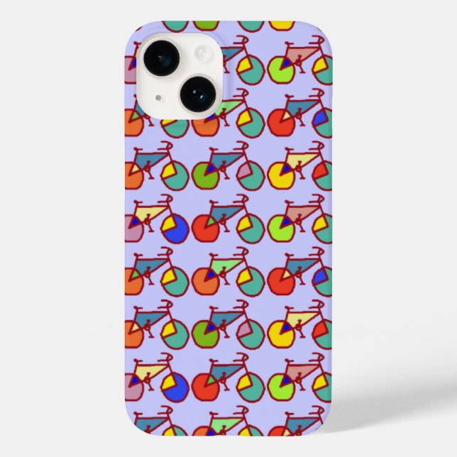 colourful bikes pattern Case-Mate iPhone case (Back)