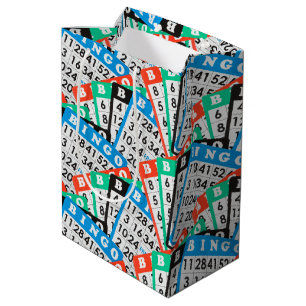 Colourful Bingo Card Collection Medium Gift Bag