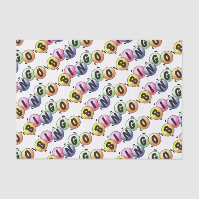 Colourful Bingo Tissue Paper (Front)
