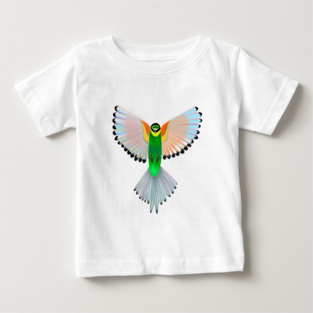 Colourful Bird Baby T-Shirt Gift (Front)