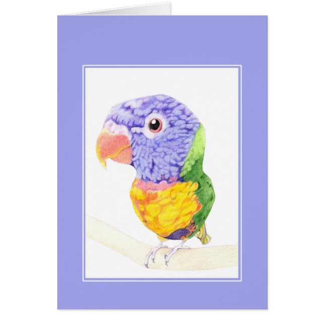 Colourful Bird Card (Front)