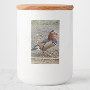 Colourful Bird Food Container Label