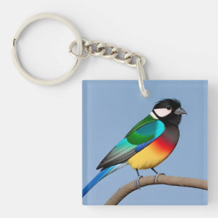 🕊️ Colourful Bird Gift For Nature Inspired Key Ring