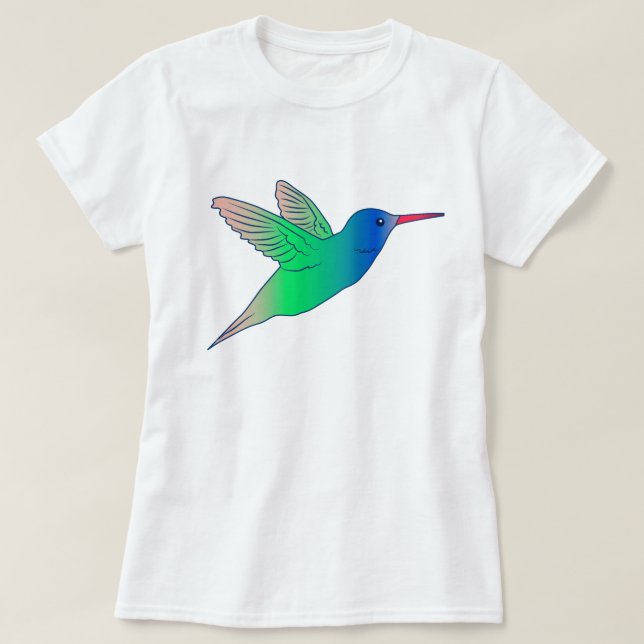 Colourful Bird Graphic T-Shirt (Design Front)