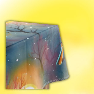 Colourful Bird in Tree with Sunshine   Tablecloth