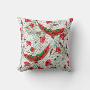 Colourful bird of Paradise stylish Cushion