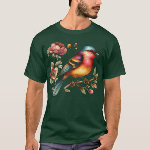colourful bird perched on a branch friend T-Shirt