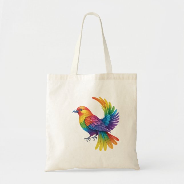 Colourful Bird Tote Bag (Front)