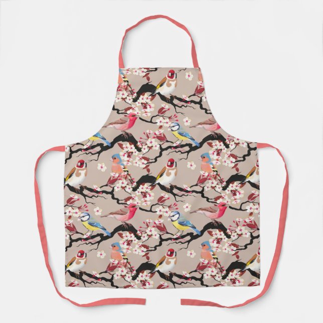 Colourful Birds Apron (Front)
