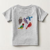 Colourful Birds Baby T-Shirt (Back)